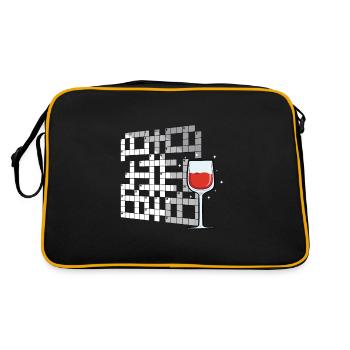 Solve crossword puzzles - Retro Bag - black/gold - Back