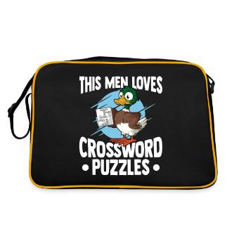 Solve crossword puzzles - Retro Bag - black/gold - Back