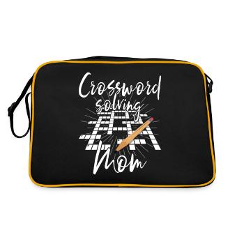 Solve crossword puzzles - Retro Bag - black/gold - Back