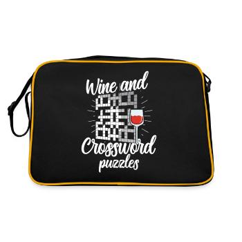 Solve crossword puzzles - Retro Bag - black/gold - Back