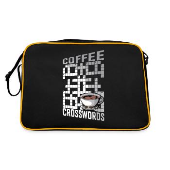 Solve crossword puzzles - Retro Bag - black/gold - Back