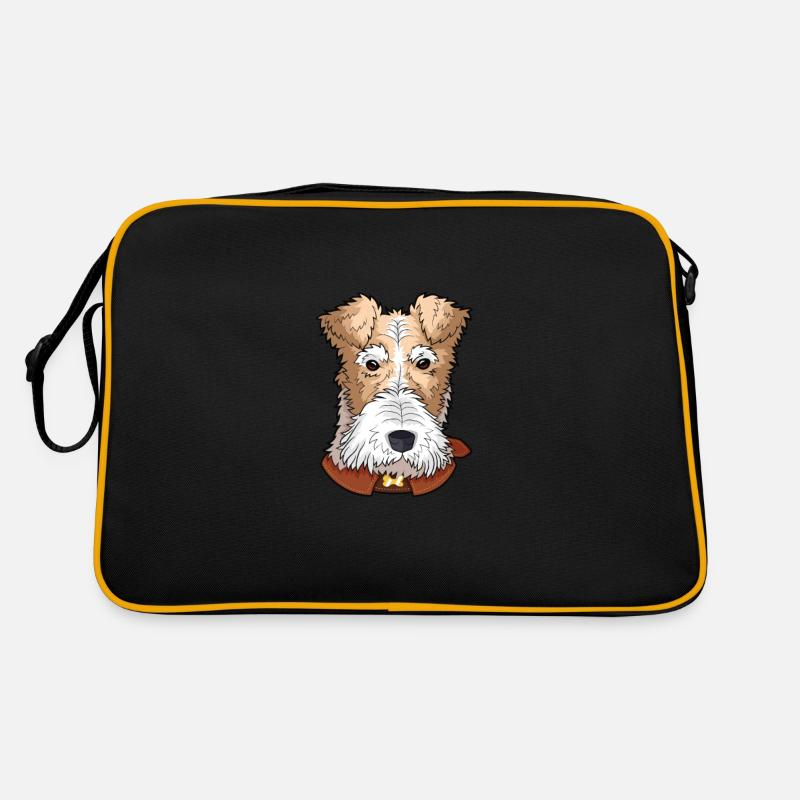Drahthaar Foxterrier Hund Retro Tasche