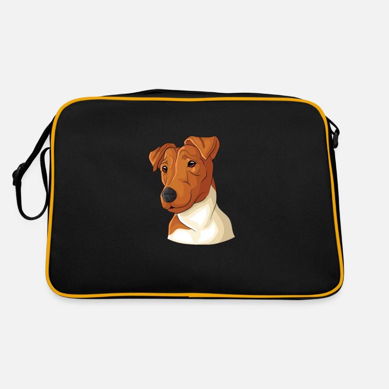 Chien Fox Terrier Fox Hair Sac Retro