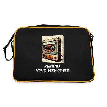 Rembobinez vos souvenirs - Sac Retro - noir/or - Dos