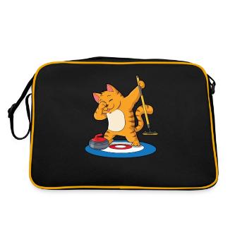 Locken - Retro Tasche - Schwarz/Gold - Hinten