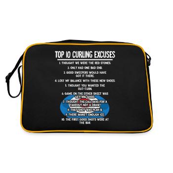 Locken - Retro Tasche - Schwarz/Gold - Hinten
