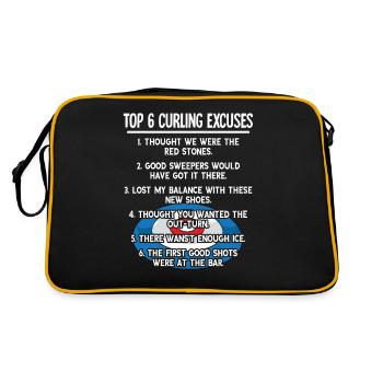 Locken - Retro Tasche - Schwarz/Gold - Hinten