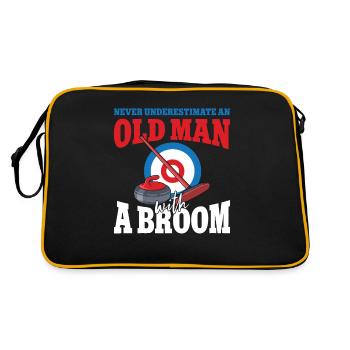 Locken - Retro Tasche - Schwarz/Gold - Hinten
