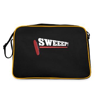 Locken - Retro Tasche - Schwarz/Gold - Hinten
