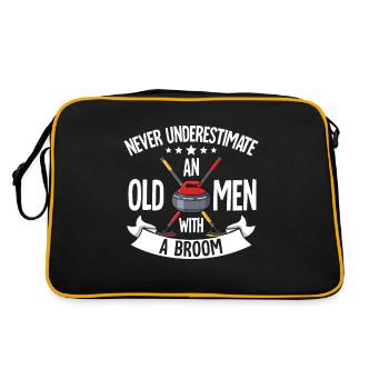 Locken - Retro Tasche - Schwarz/Gold - Hinten