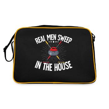 Locken - Retro Tasche - Schwarz/Gold - Hinten