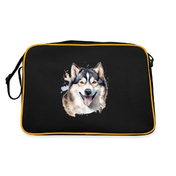 Malamute d’Alaska - Sac Retro - noir/or - Dos