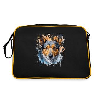 Bouvier australien - Sac Retro - noir/or - Dos
