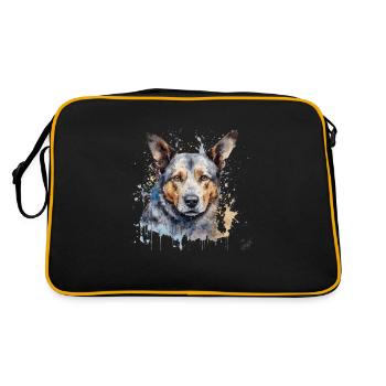 Bouvier australien - Sac Retro - noir/or - Dos