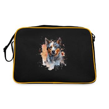 Bouvier australien - Sac Retro - noir/or - Dos