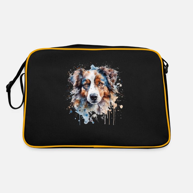 Australian Shepherd Retro Tasche