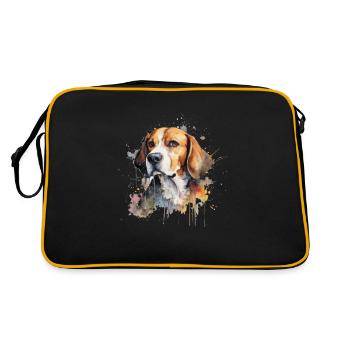Beagle - Sac Retro - noir/or - Dos