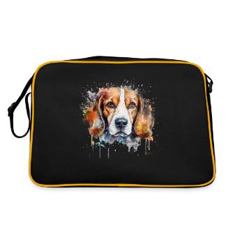 Beagle - Sac Retro - noir/or - Dos