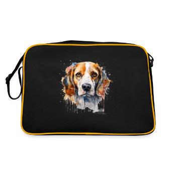 Beagle - Sac Retro - noir/or - Dos