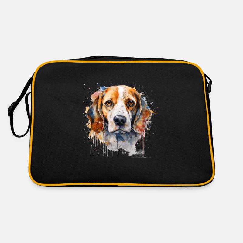 Beagle - Sac Retro - noir/or