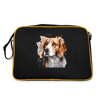 Beagle - Sac Retro - noir/or - Dos