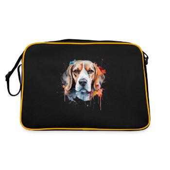 Beagle - Sac Retro - noir/or - Dos