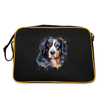 Bouvier bernois - Sac Retro - noir/or - Dos