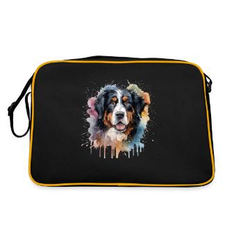 Bouvier bernois - Sac Retro - noir/or - Dos