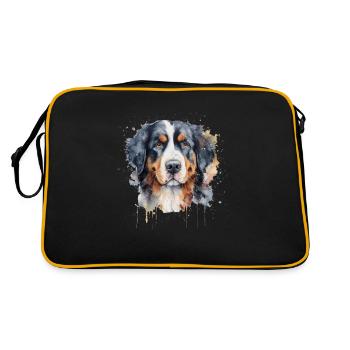 Bouvier bernois - Sac Retro - noir/or - Dos