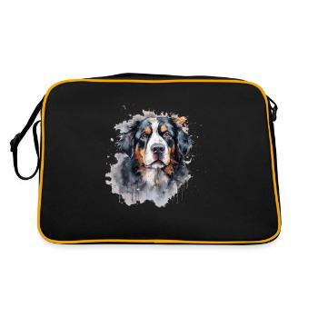 Bouvier bernois - Sac Retro - noir/or - Dos