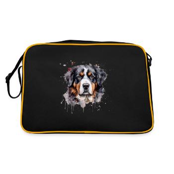 Bouvier bernois - Sac Retro - noir/or - Dos