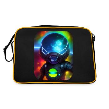 Astronaute de l’espace - Sac Retro - noir/or - Dos