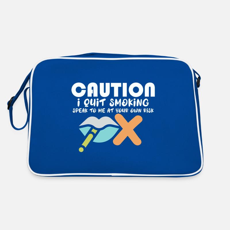 Caution I have quit smoking Speak Retro Bag