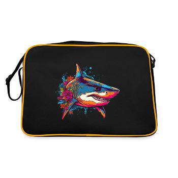 Requin - Sac Retro - noir/or - Dos