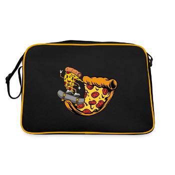 Garçon patineur - Sac Retro - noir/or - Dos
