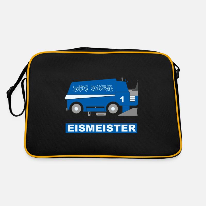 2023 ICE RESURFACER blue - Retro Tasche - Schwarz/Gold