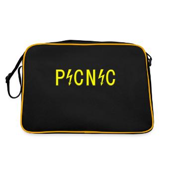 Electric Picnic yellow - Retro Bag - black/gold - Back