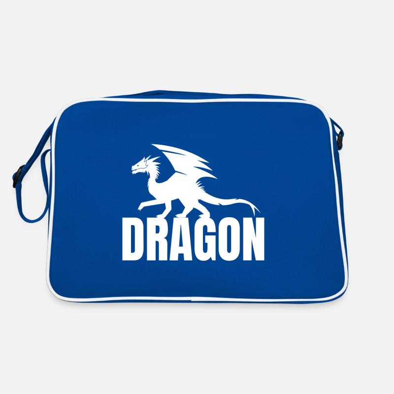 Dragon Typography Retro Bag