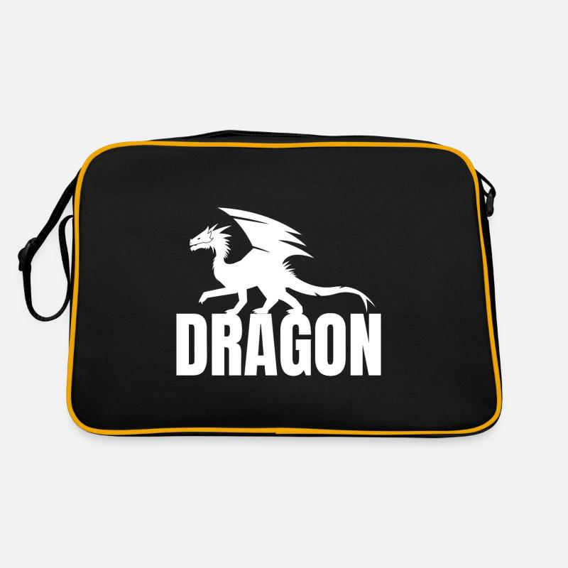 Typographie de dragon Sac Retro