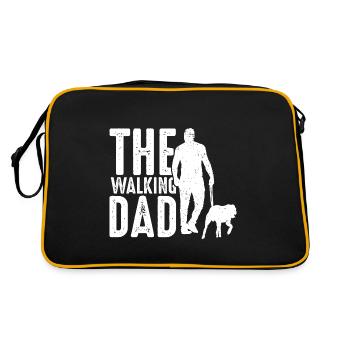 The walking dad dog dog owner dog owner Hun - Retro Bag - black/gold - Back