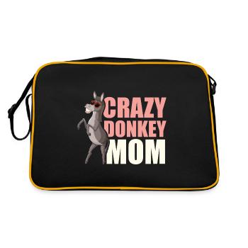 Maman âne - Sac Retro - noir/or - Dos