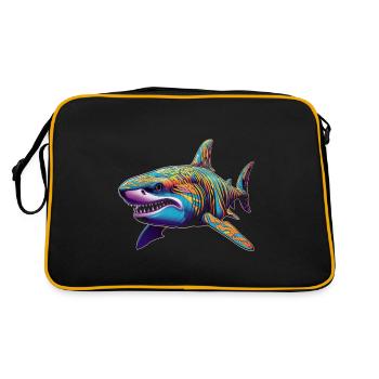 Requin - Sac Retro - noir/or - Dos