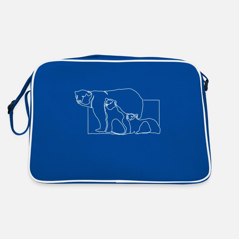 Eisbär Eisbären Antarktis Premium Design Geschenk Retro Tasche
