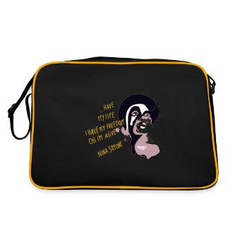 Nina simone - Sac Retro - noir/or - Dos