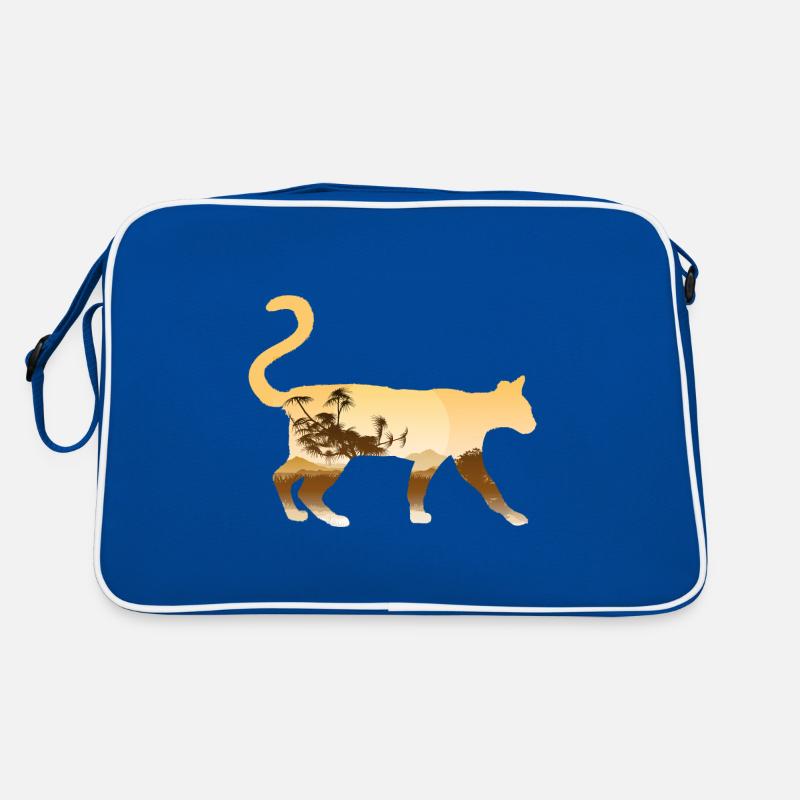 Serval Katze Retro Tasche