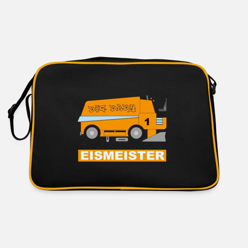 2023 ICE RESURFACER orange - Retro Tasche - Schwarz/Gold