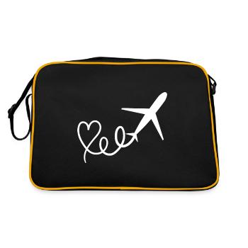plane - Retro Bag - black/gold - Back