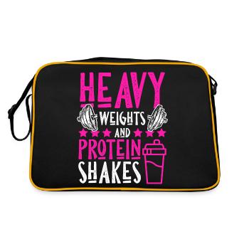 Gym protein - Retro Bag - black/gold - Back