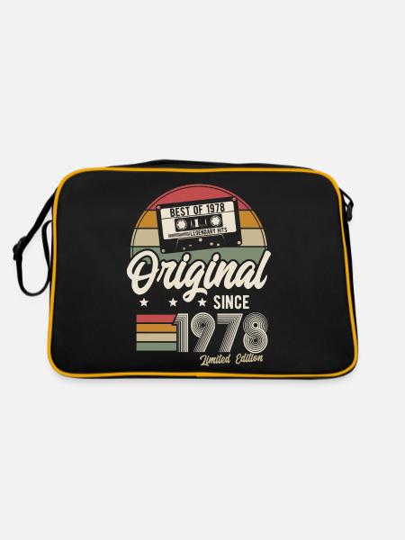 Original depuis 1978 Vintage Retro Anniversaire - Sac Retro - noir/or