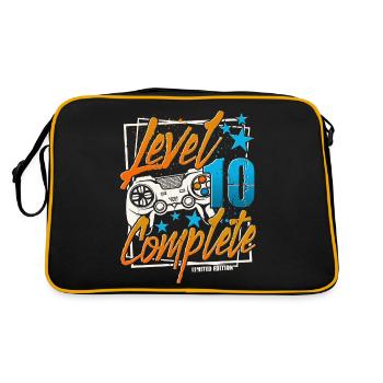 10th Birthday Level 10 Complete 10 Years Gamer - Retro Bag - black/gold - Back